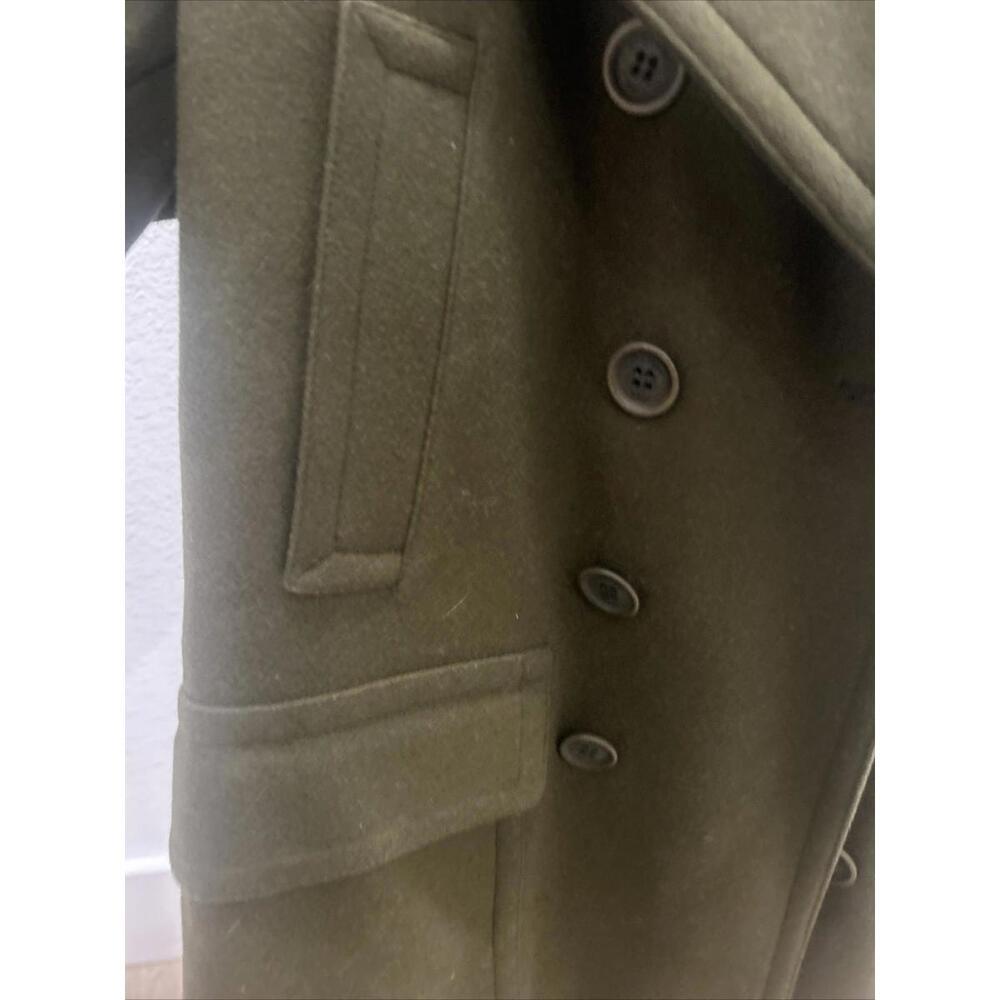 Burberry Brit Wool Olive Green Pea coat - Picture 5 of 9